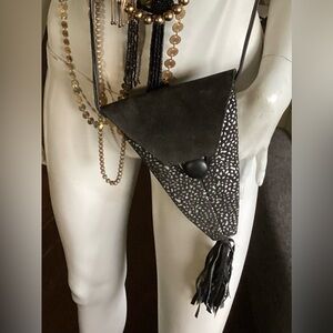 Karen Gunna leather pyramid leather